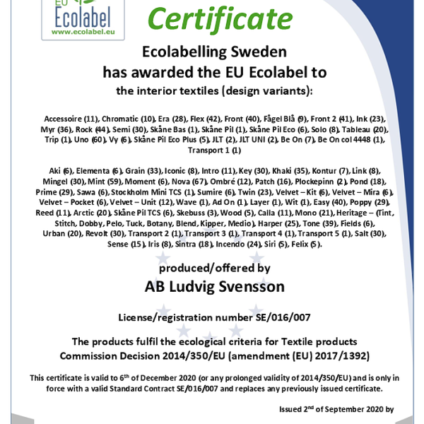 heritage - ecolabel
